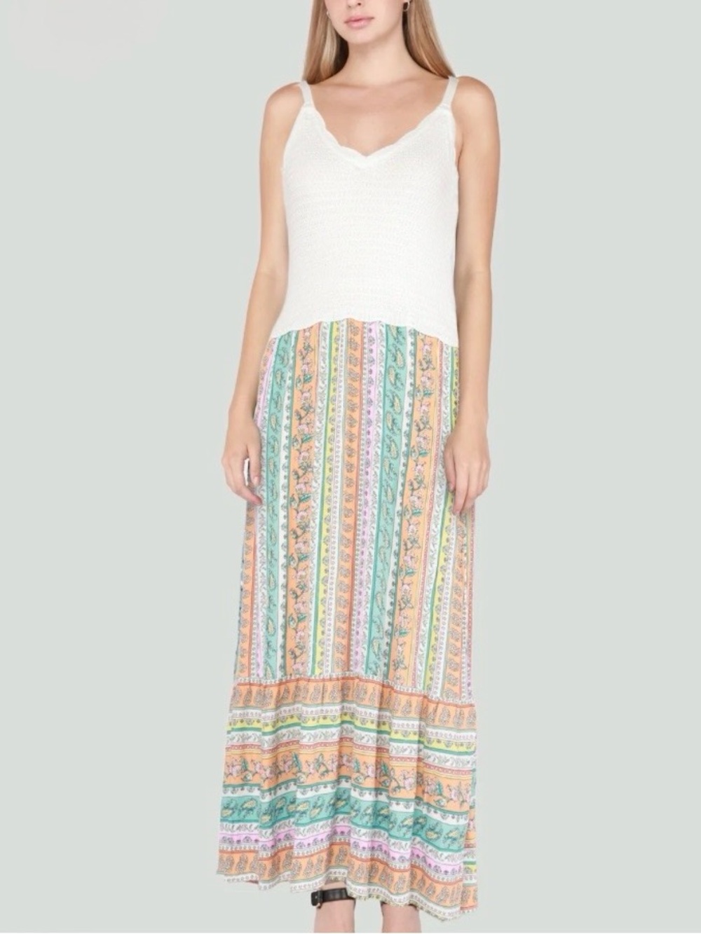 DEX SP23 CROCHET TOP MAXI DRESS
